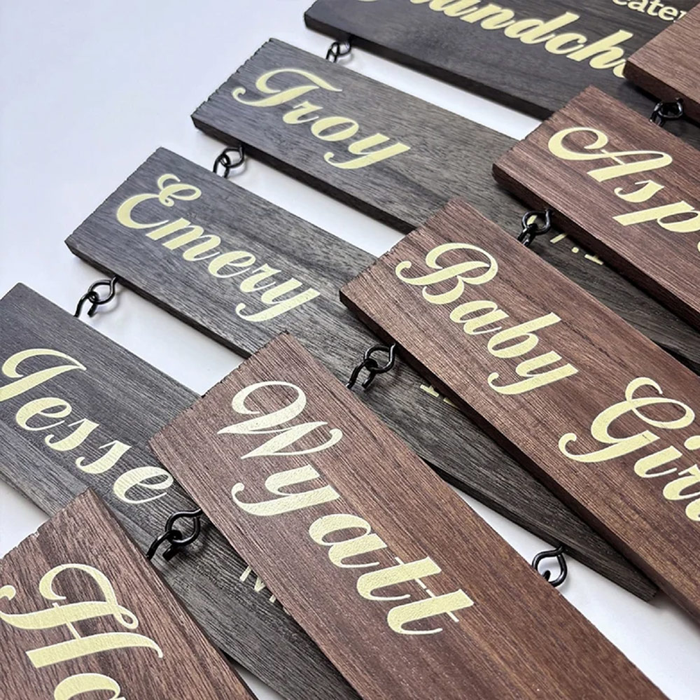 Personalized Wooden Sign, Custom Wooden Name Signs, Family Name/Date Sign for Home Decor, Grandchildren Sign, Personalized Gift for Grandparents