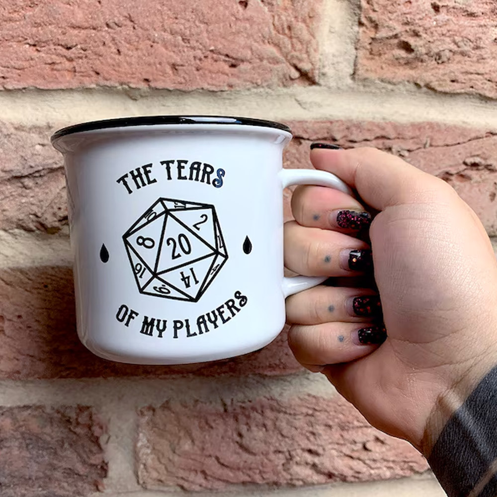 D&D Mug, Tears Of My Players, Dungeons Dragons Inspired Mug, DND Gift, Funny Gift For Dungeon Master, DM Mug/Dice Mug