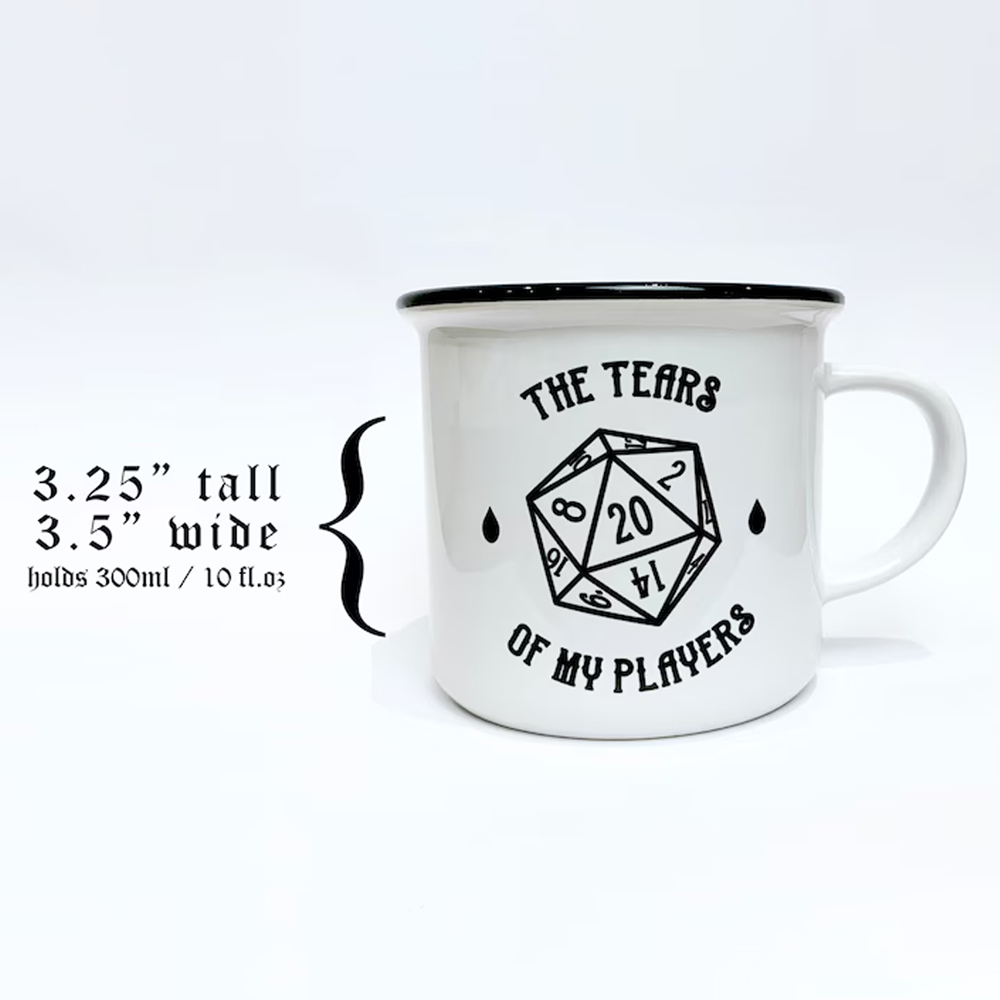 D&D Mug, Tears Of My Players, Dungeons Dragons Inspired Mug, DND Gift, Funny Gift For Dungeon Master, DM Mug/Dice Mug