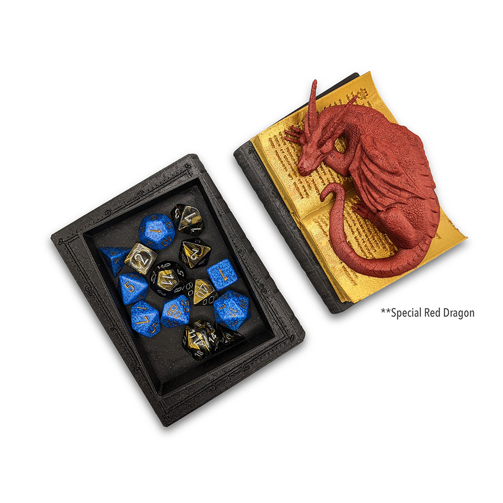 Book Wyrm Dice Jail, A unique and Exciting DND Dice Box to Store Your Favorite Dice Set