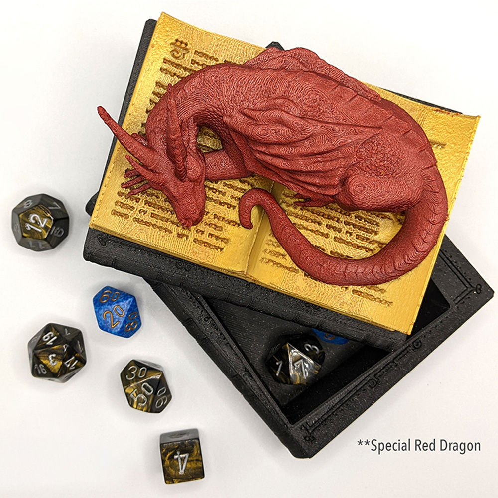 Book Wyrm Dice Jail, A unique and Exciting DND Dice Box to Store Your Favorite Dice Set