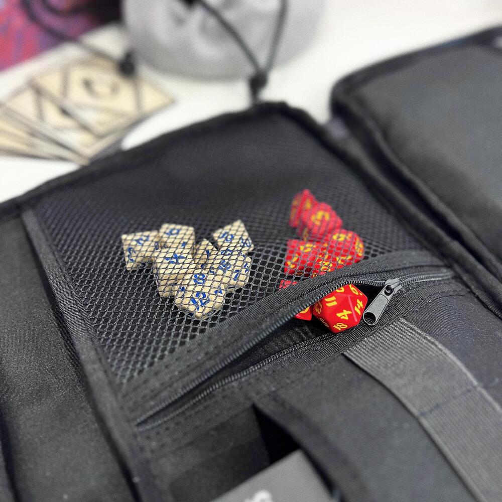 Dungeons And Dragons Zip Up Organiser, Dungeon Master Gift, D And D Dice Bag, D&D Tabletop Game Storage