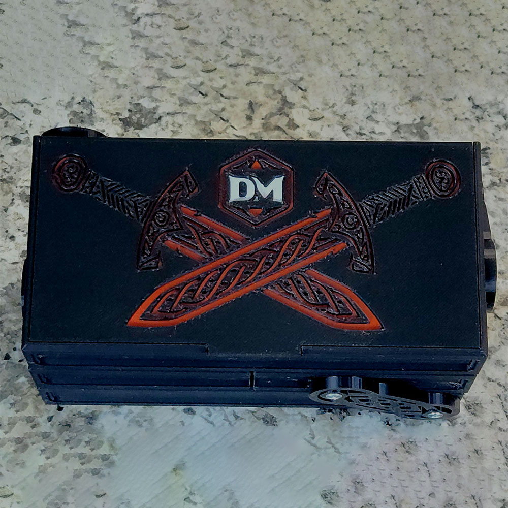 Dungeon Master Folding Case, Dice and Pen Storage, Perfect Gift for Table Top Gamers