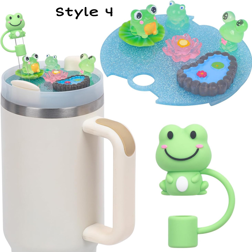 Personalized Stanley Style Cup Accessories with Silicone Straw Cover, Tumbler Cup Bunny Lid Topper Charms Decor 30OZ 40OZ, Easter Gifts for Kids/Women