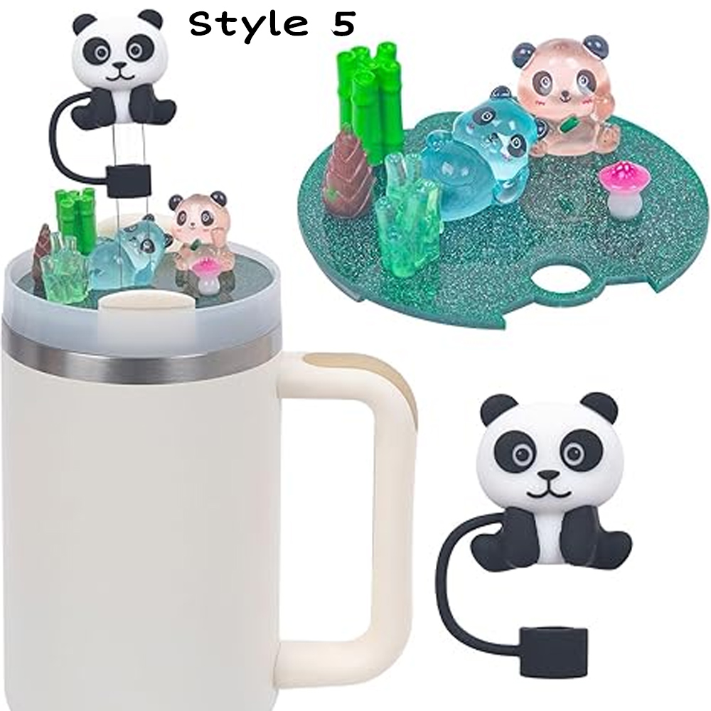 Personalized Stanley Style Cup Accessories with Silicone Straw Cover, Tumbler Cup Bunny Lid Topper Charms Decor 30OZ 40OZ, Easter Gifts for Kids/Women