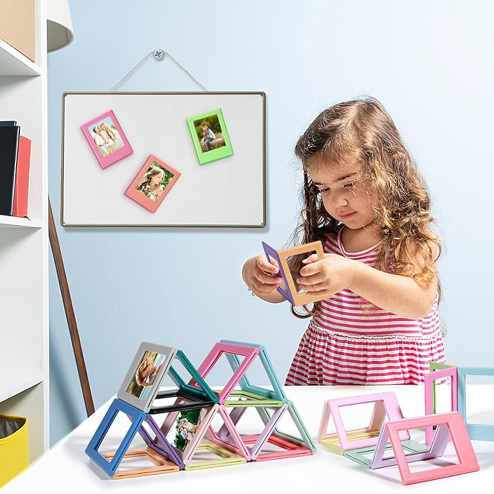 Valentine's Day Magnetic Photo Frame, Customizable DIY Photo Frame Toy and Fridge Magnet Gift