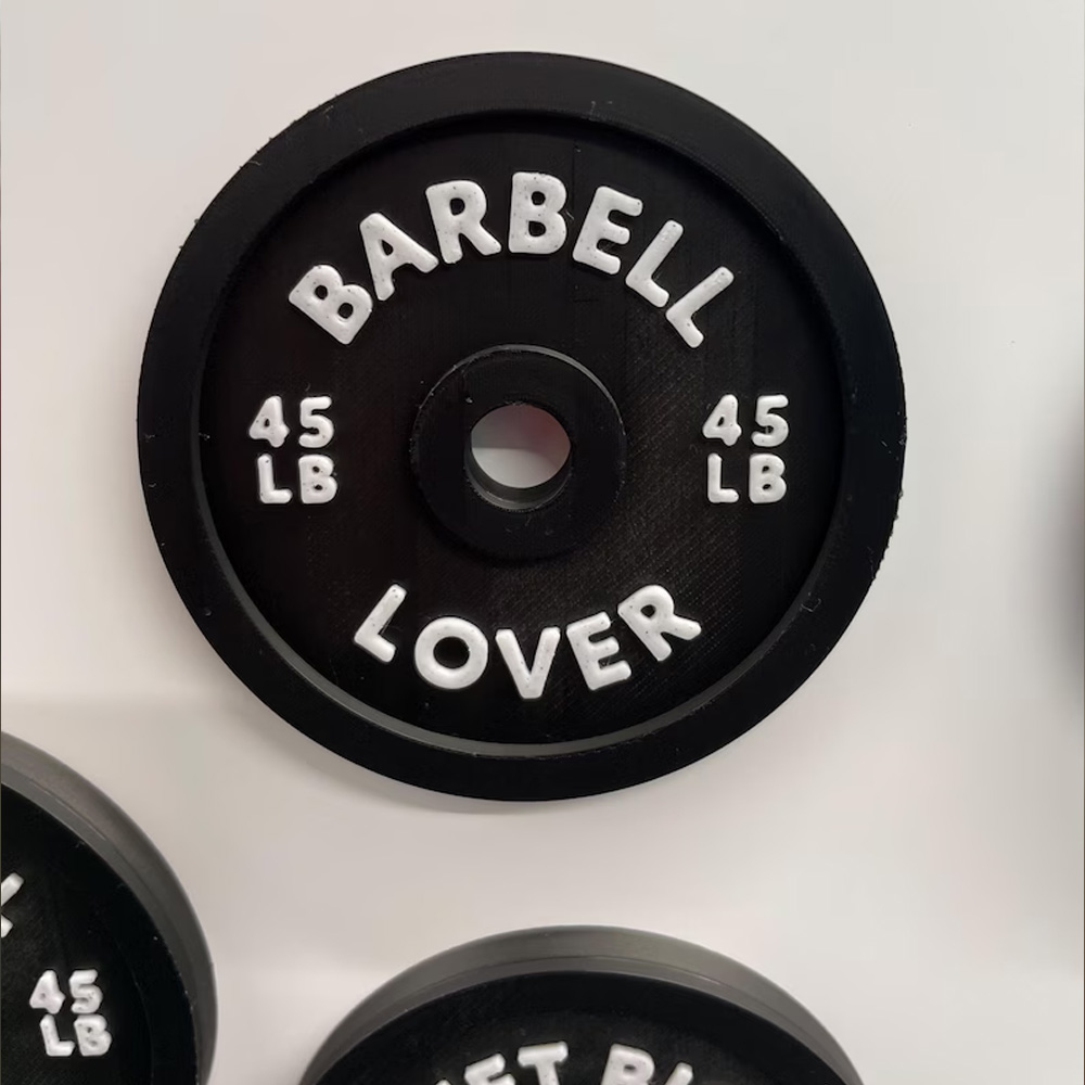 Personalized Barbell Weight Plate Magnets, Perfect Gift Idea for Gym Enthusiasts Cross Fit, Motivational Gym Accessories