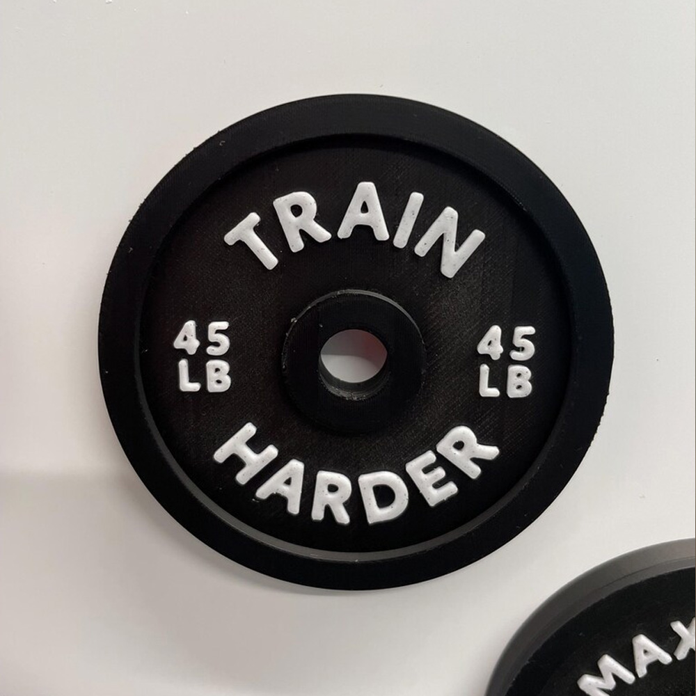 Personalized Barbell Weight Plate Magnets, Perfect Gift Idea for Gym Enthusiasts Cross Fit, Motivational Gym Accessories