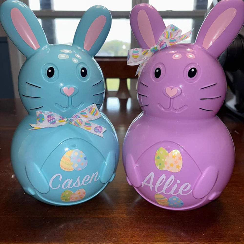 Customized Easter Egg, Fillable Easter Bunny, Easter Basket Stuffers, Jumbo Easter Egg, Easter Gifts for Kids