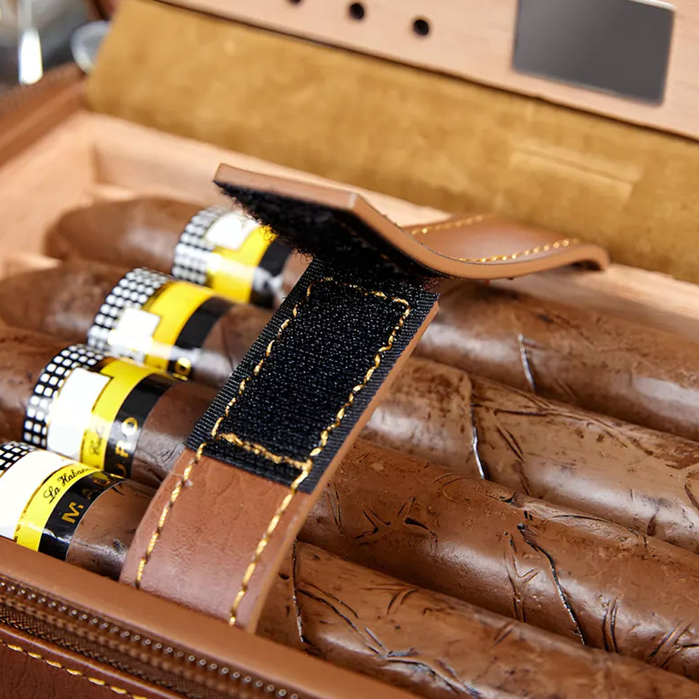 Personalized Humidor Cigar Case With Cutter, Leather Cigar Case Box, Travel Cigar Case Gift For Him, Groomsmen Gifts, Husband Gift For Dad, Valentine's Day Gift For Boyfriend