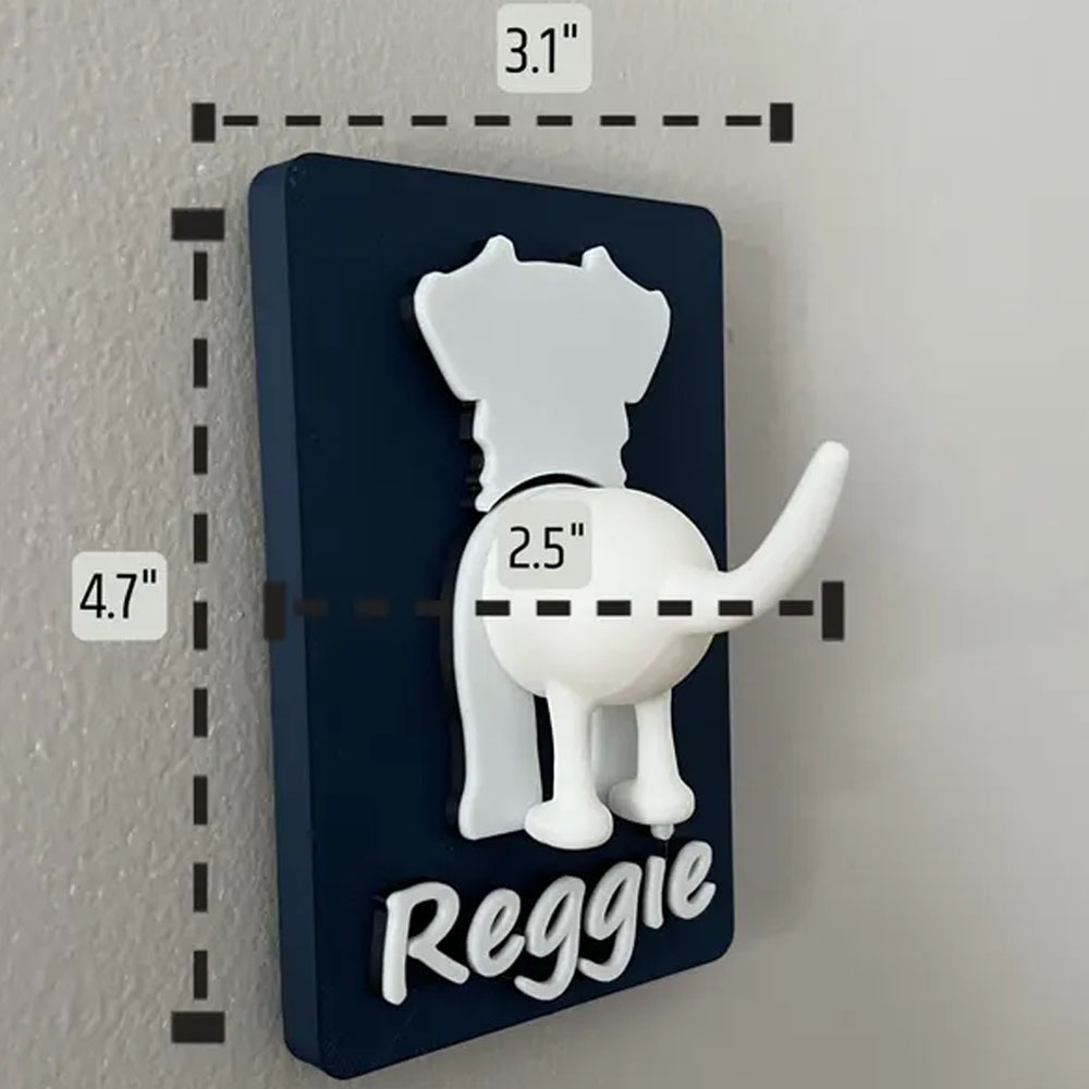 Personalized Dog Leash Holder, Leash Hook, Dog Butt Leash Holder For Wall, Gift for Dogs, Dog Hanging Sign