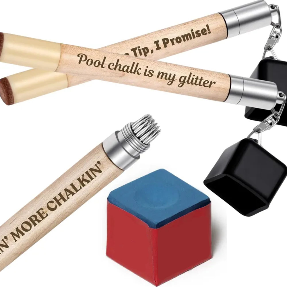 Custom Chalk Holder, Billiard Cue Tip Pricker, Portable Chalk Holder for Billiards, Pocket Chalker Holder, Pool Player Gift, Billiards Gift