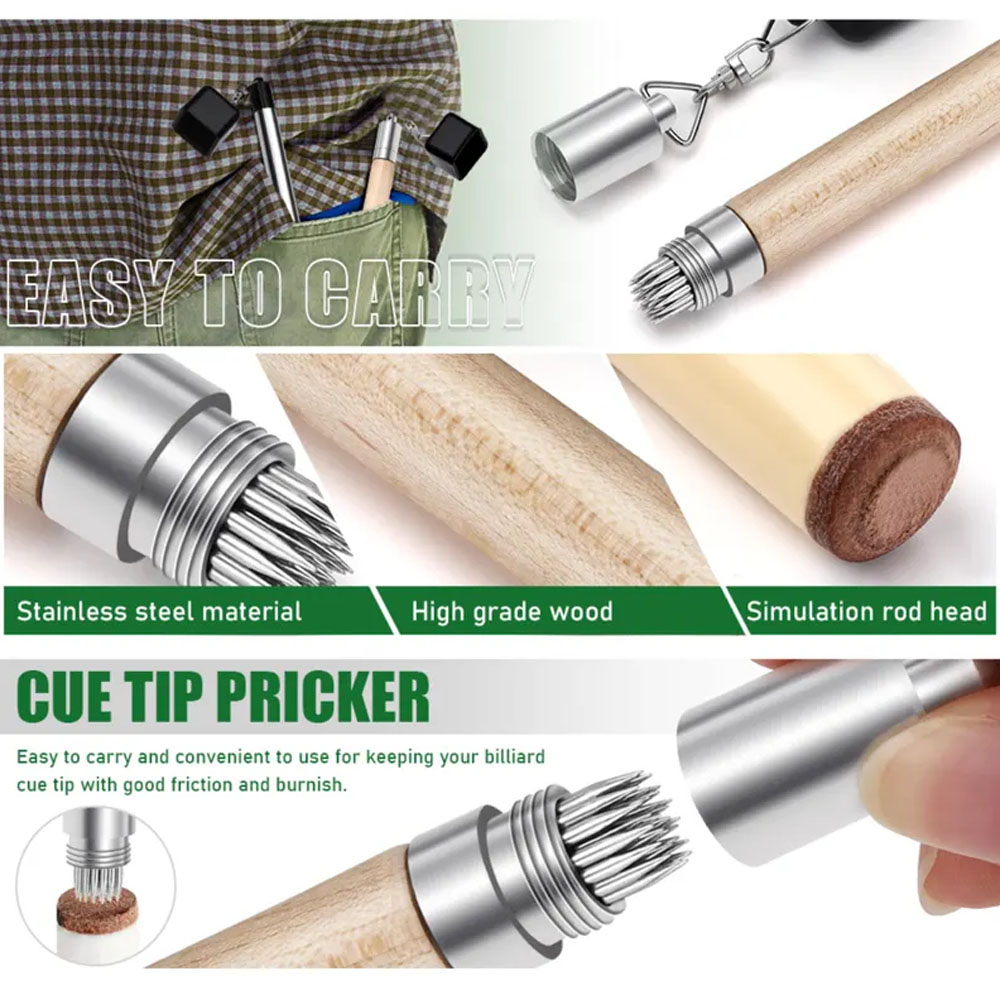 Custom Chalk Holder, Billiard Cue Tip Pricker, Portable Chalk Holder for Billiards, Pocket Chalker Holder, Pool Player Gift, Billiards Gift