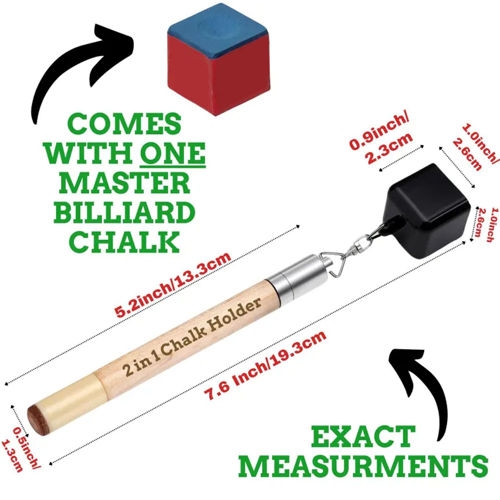 Custom Chalk Holder, Billiard Cue Tip Pricker, Portable Chalk Holder for Billiards, Pocket Chalker Holder, Pool Player Gift, Billiards Gift