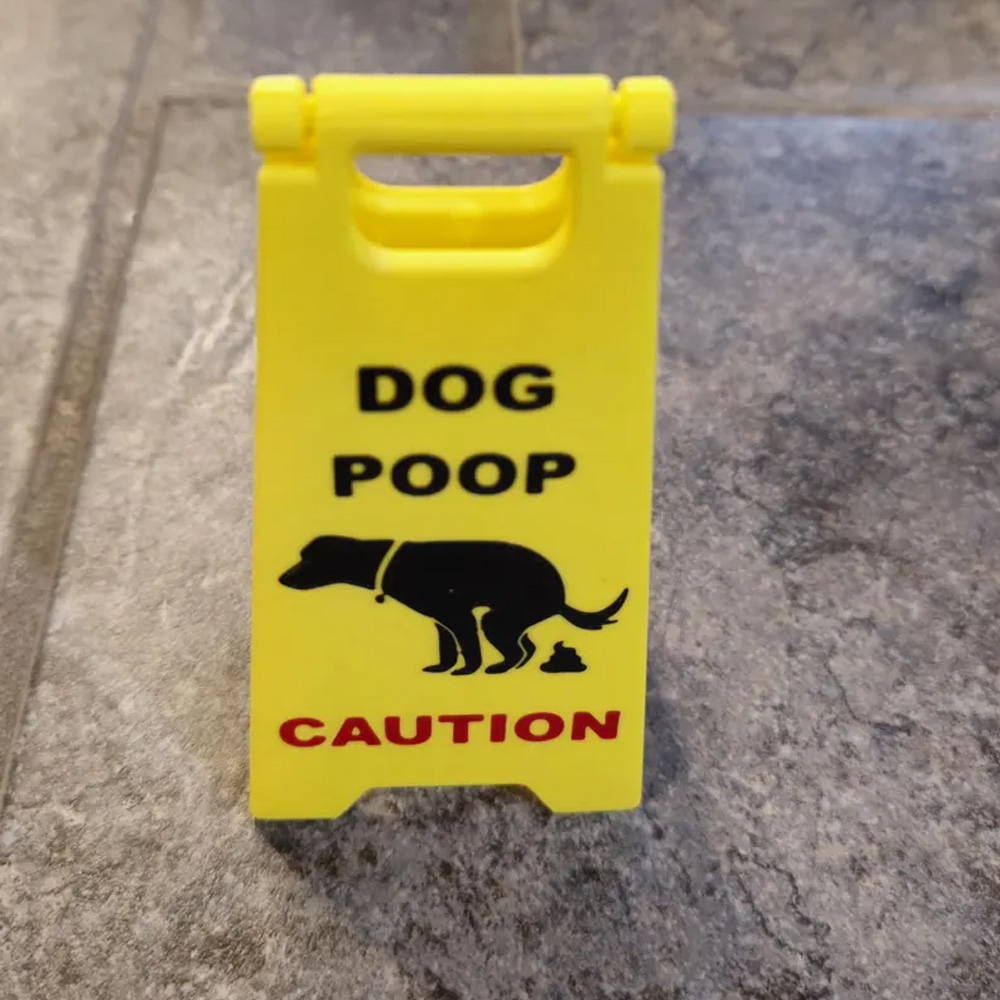 Funny Cat Vomit Caution Sign/Pee Sign, Dog Poop Signs, Wet Floor Signs, Slippery When Wet Sign, 2-Pack Pet Signs, Gifts for Pet Lovers Cat Dog Mom
