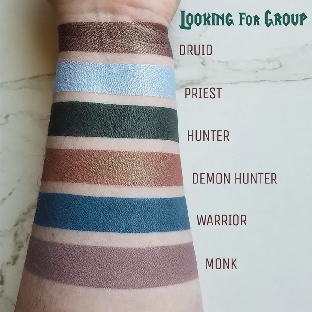 Monster Manual, Looking for Group, Critical Hit Eyeshadow Palette, DND Makeup, Handmade, Gifts for Dungeon Master, Gifts for Women