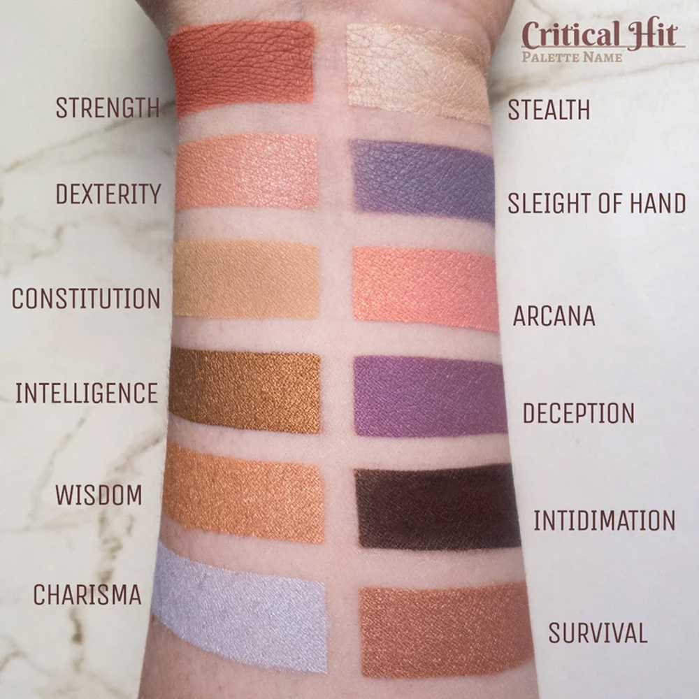 Monster Manual, Looking for Group, Critical Hit Eyeshadow Palette, DND Makeup, Handmade, Gifts for Dungeon Master, Gifts for Women
