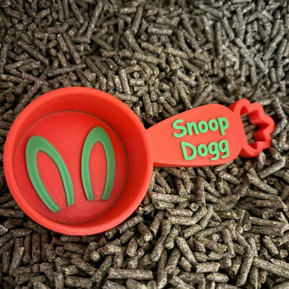 Personalized Rabbit Food Scoop, Pet Food Measuring Cup, Rabbit Pellet Scoop, Bunny Gift Idea