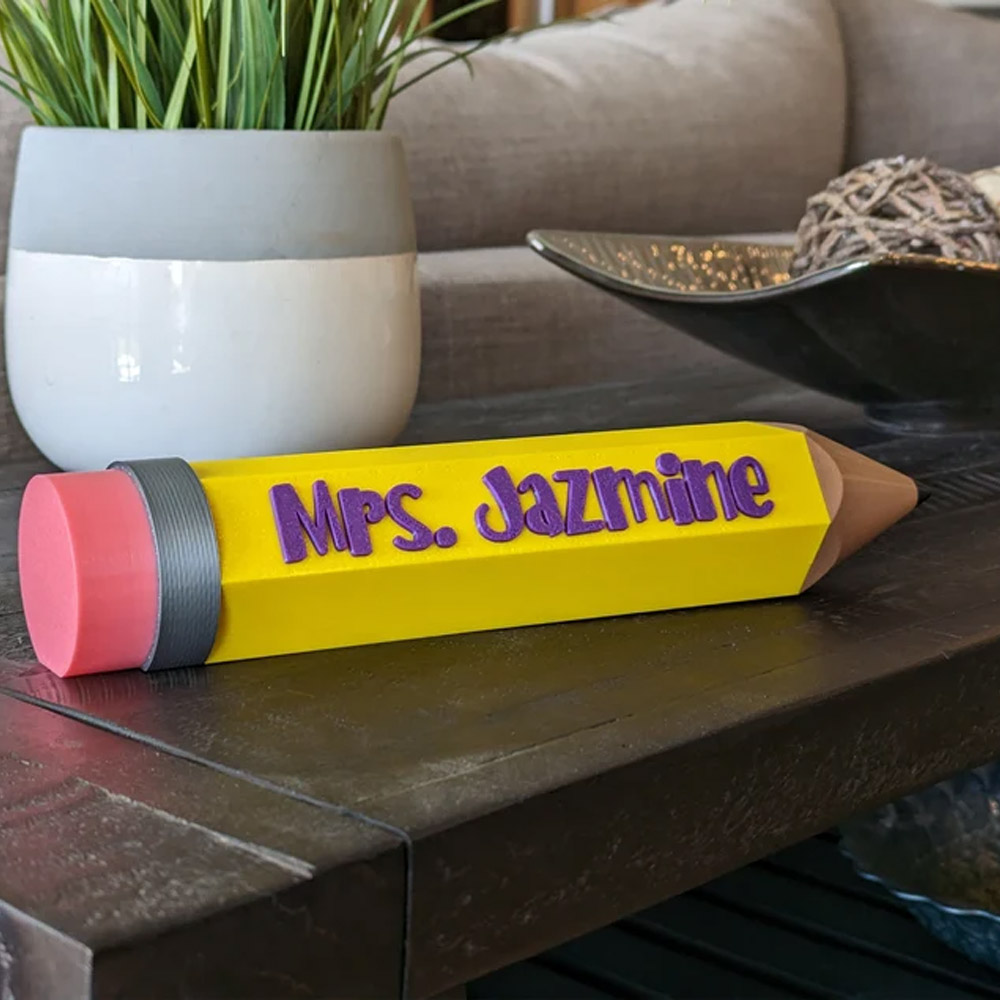 Pencil Name Sign Librarian Gifts Bookworm Gifts Gift for English Teacher Gifts Professor Gift Teacher Appreciation Gifts Name Sign