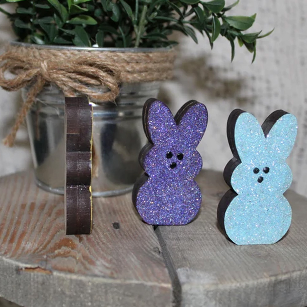 Personalized Easter Sequin Bunny Ornament