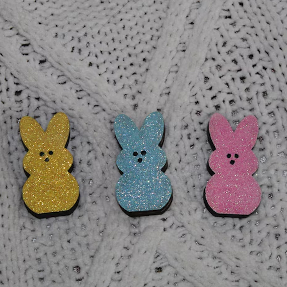 Personalized Easter Sequin Bunny Ornament