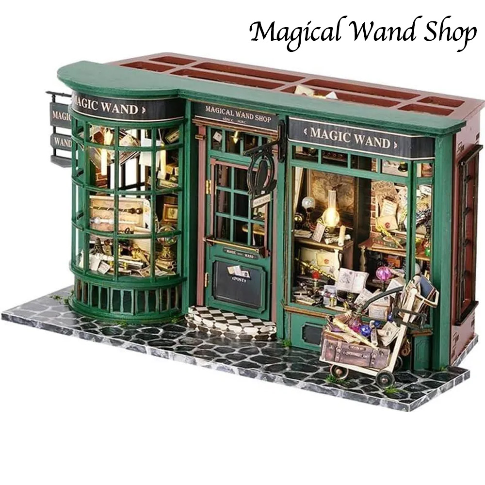 Personalized Miniature Roombox Kit, DIY 3D Puzzles Book Nook Kit for Adults, Wooden Doll House, Library Bookshelf Decor, Gifts for Book Lovers Women Men