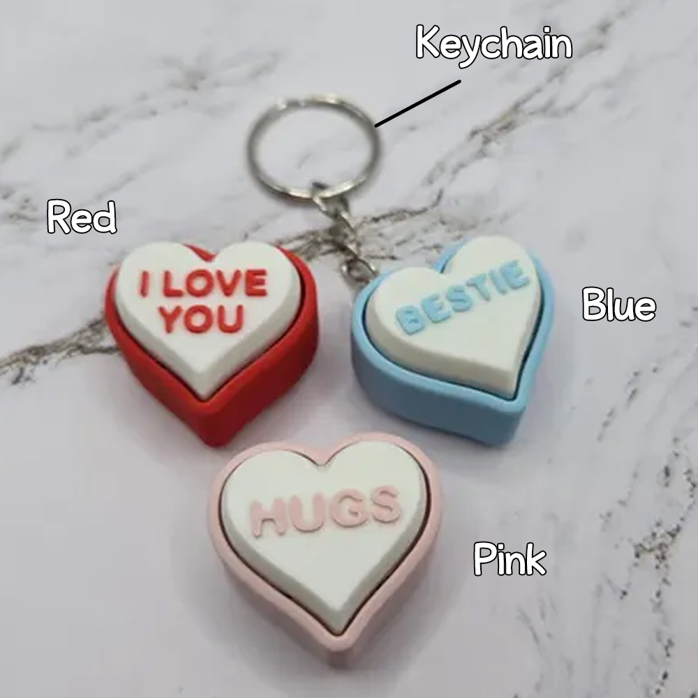 Personalized Fidget Toys Anxiety, Conversation Hearts Small Keyboard Fidget Toys, Clicker Fidget, Stress Relief Toys Adults, Valentines Gift for Women Men
