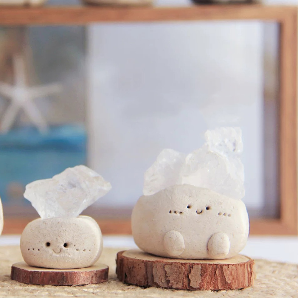 Custom Crystal Aromatherapy Diffuser Ornaments, Handmade Crystal Raw Stone, Improve Body Energy Crystal, Gifts for Friends