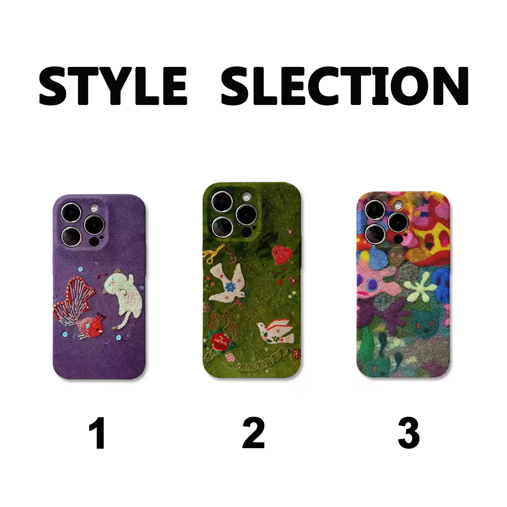 Stickerei Handyhüllen Serie