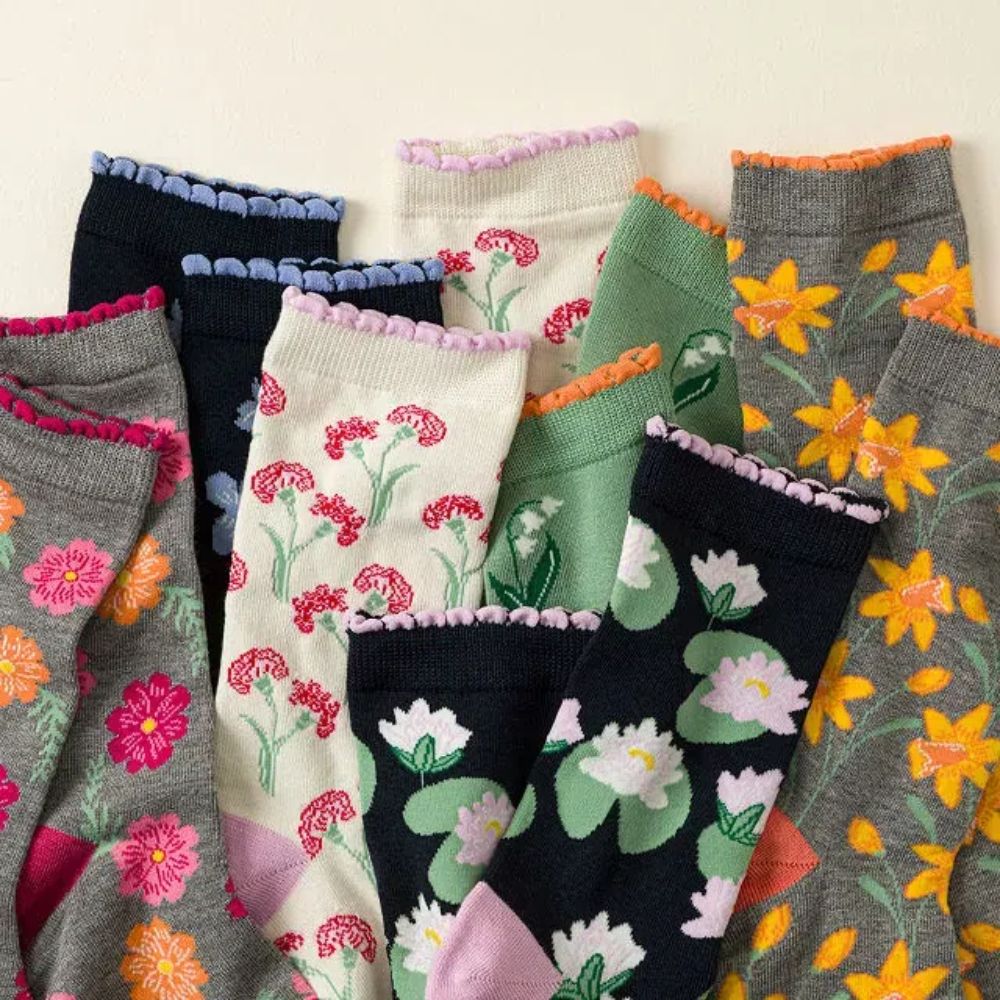 ❤️Buy 2 FREE SHIPPING❤️Personalized Birth Month Flower Socks