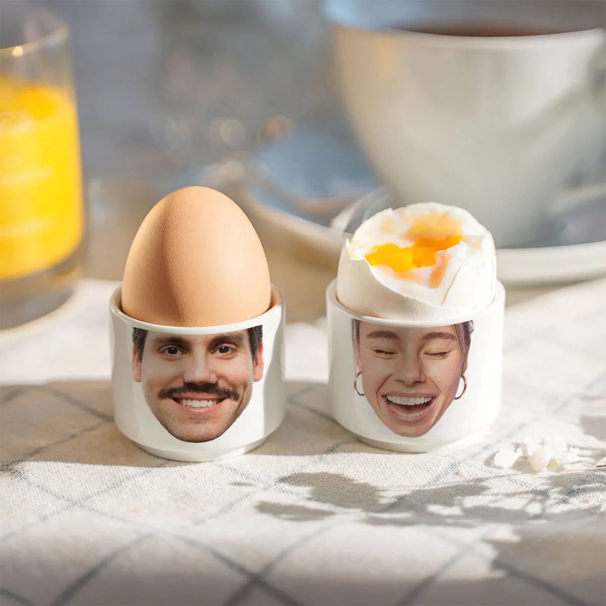 🎁Funny Easter Gift 🎁Personalized Photo Upload Egg Cups Easter Gift