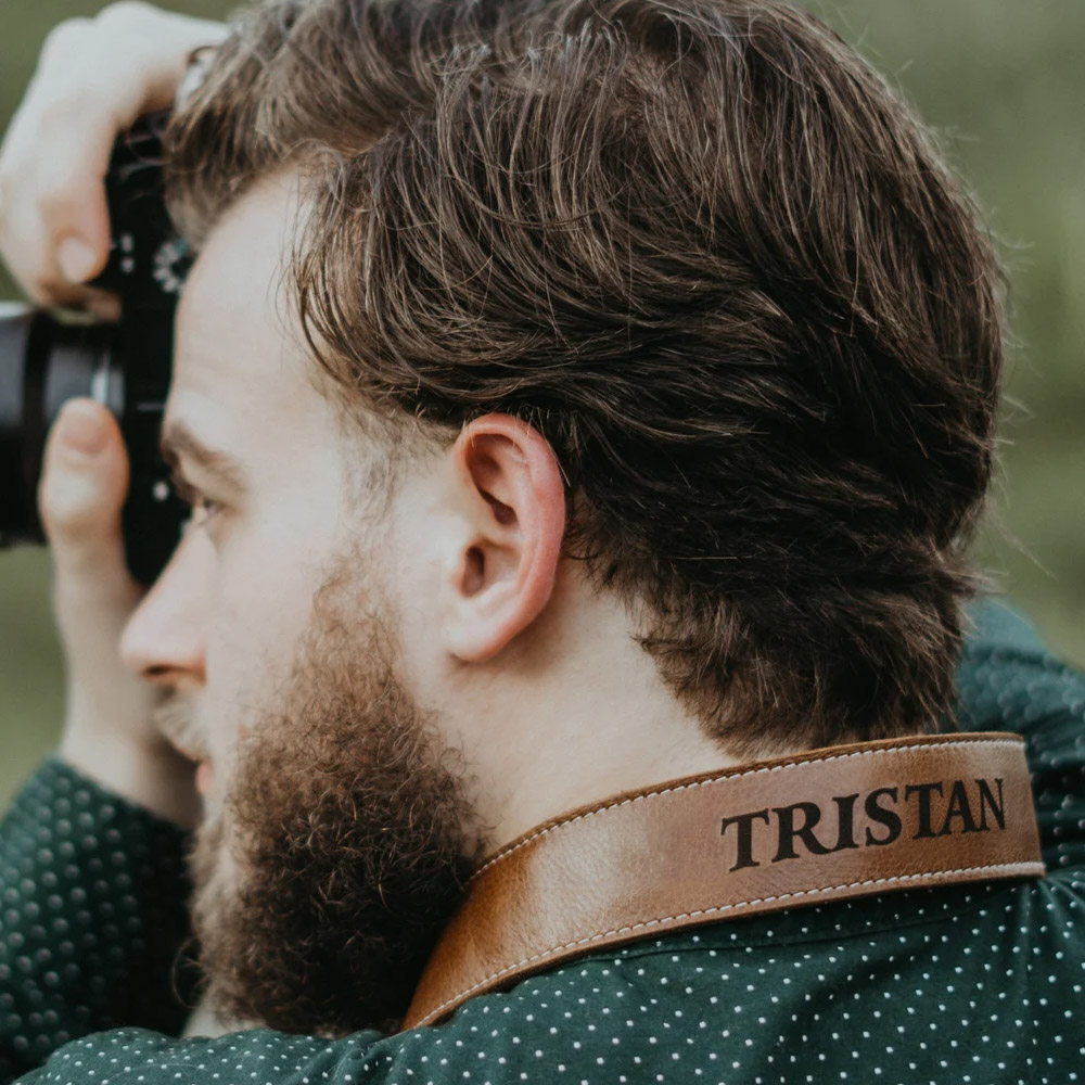 leather camera strap