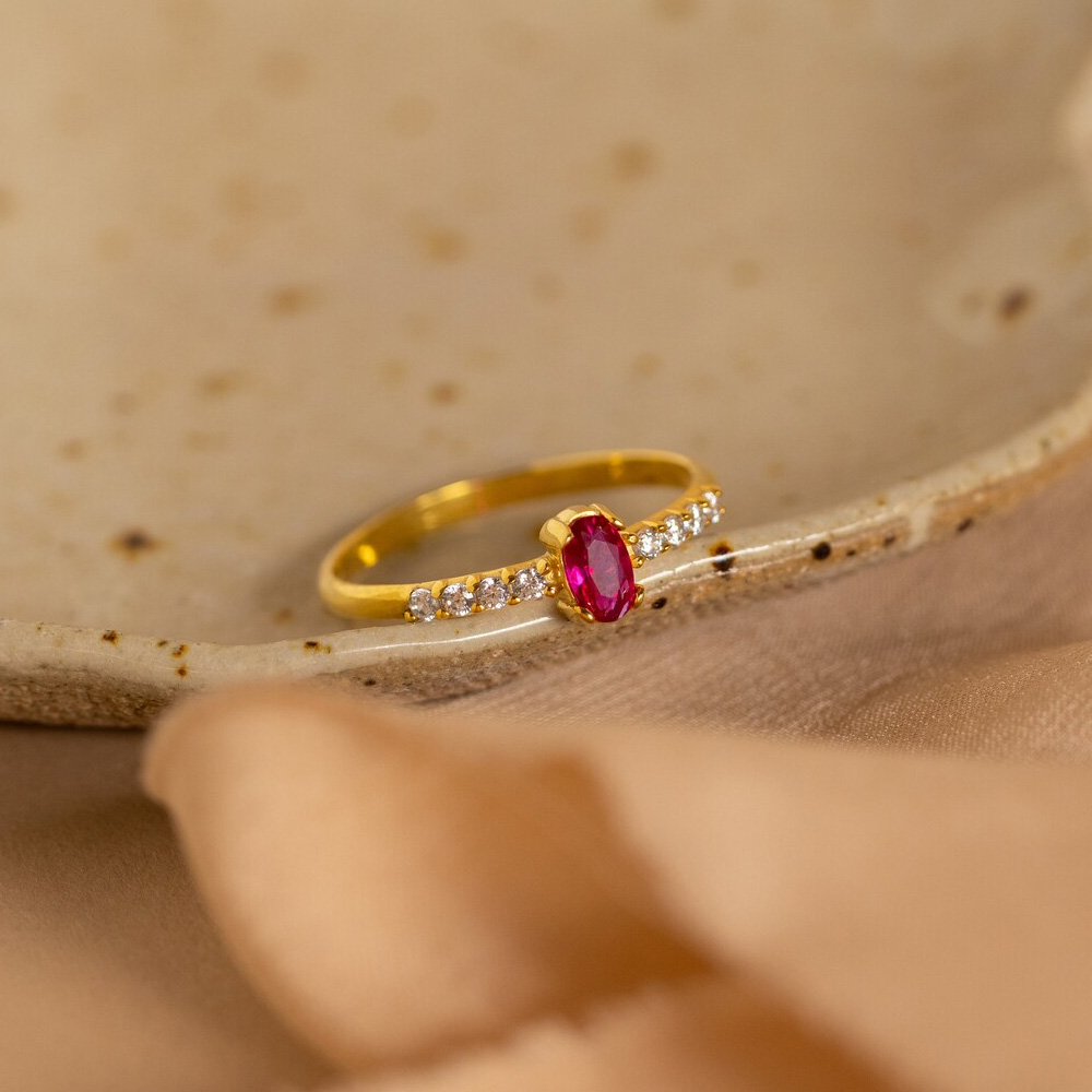 Personalized Gemstone Ring