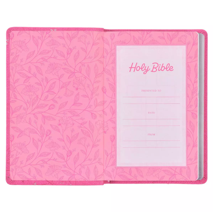 Personalized Pink Bible with Tabs – Christian Gift for Women, Girls, Study, Baptism, and Special Occasions