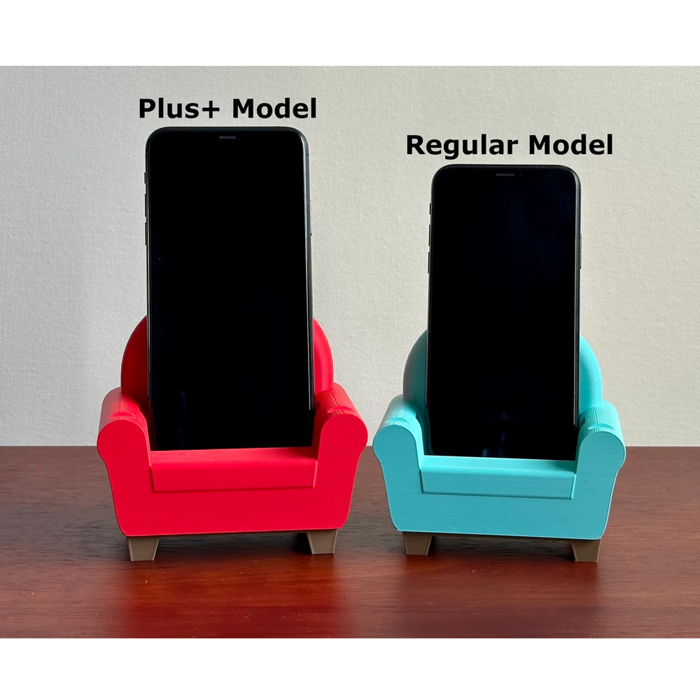3D Printed Mini Sofa Phone Stand, Colorful Chair-Shaped Phone Holder, Cute Phone Accessories, Home Desk Decor, Birthday Gift for Family/Friends/Her