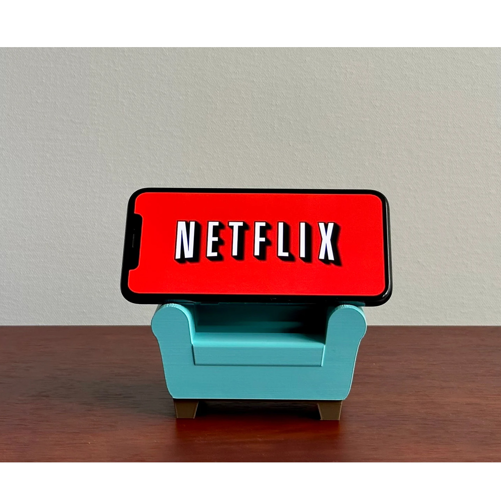 3D Printed Mini Sofa Phone Stand, Colorful Chair-Shaped Phone Holder, Cute Phone Accessories, Home Desk Decor, Birthday Gift for Family/Friends/Her