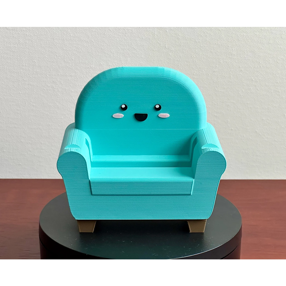 3D Printed Mini Sofa Phone Stand, Colorful Chair-Shaped Phone Holder, Cute Phone Accessories, Home Desk Decor, Birthday Gift for Family/Friends/Her