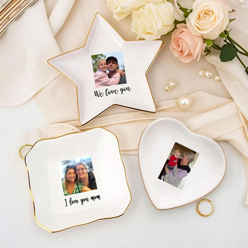 Custom Picture Ceramic Jewelry Dish