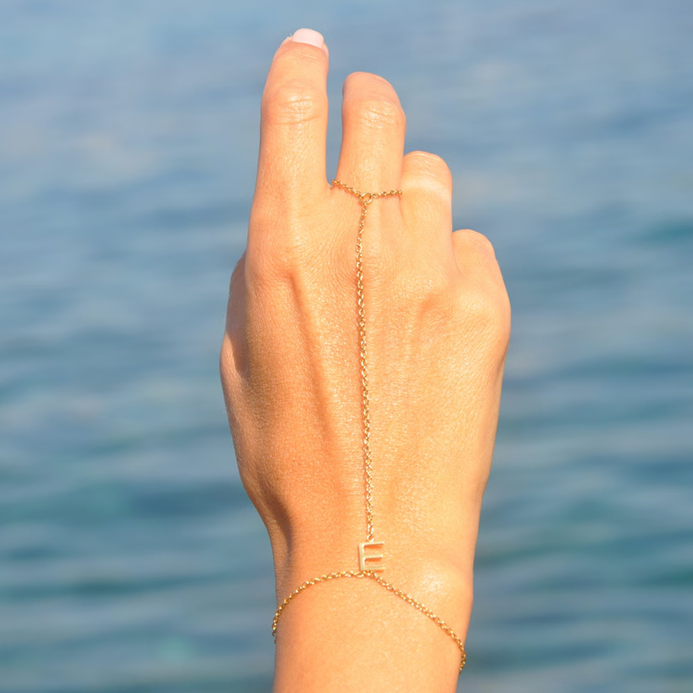 Letter Ring Bracelet