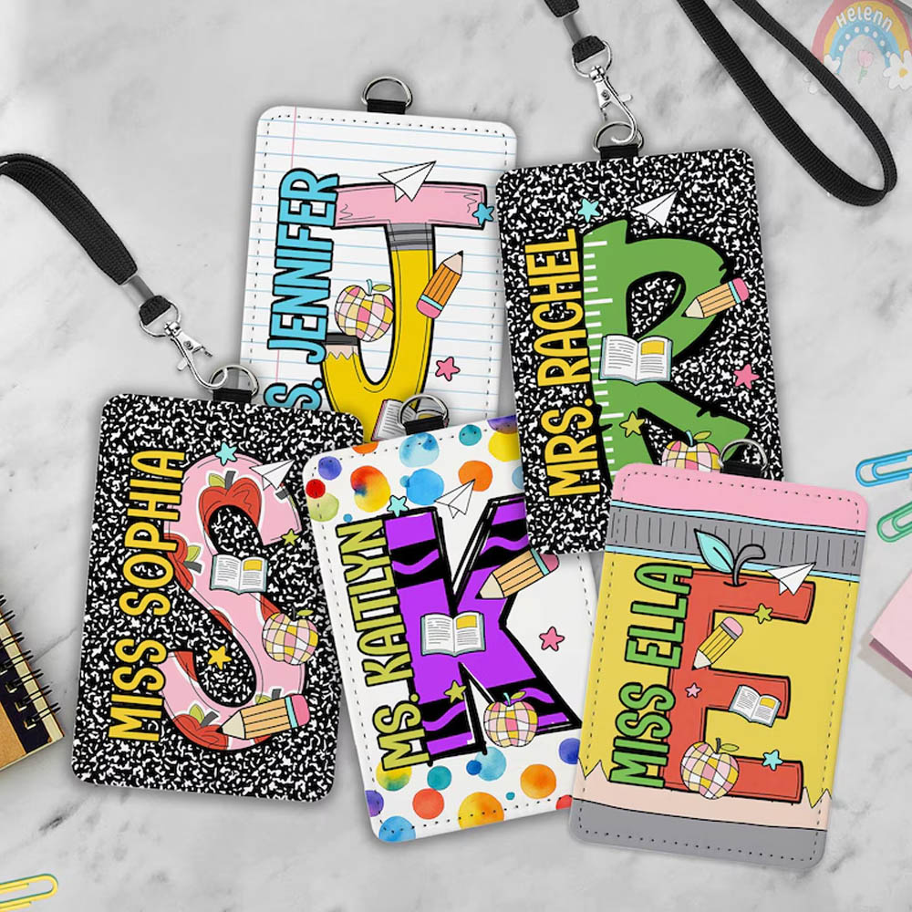 Custom Teacher ID Badge Holder