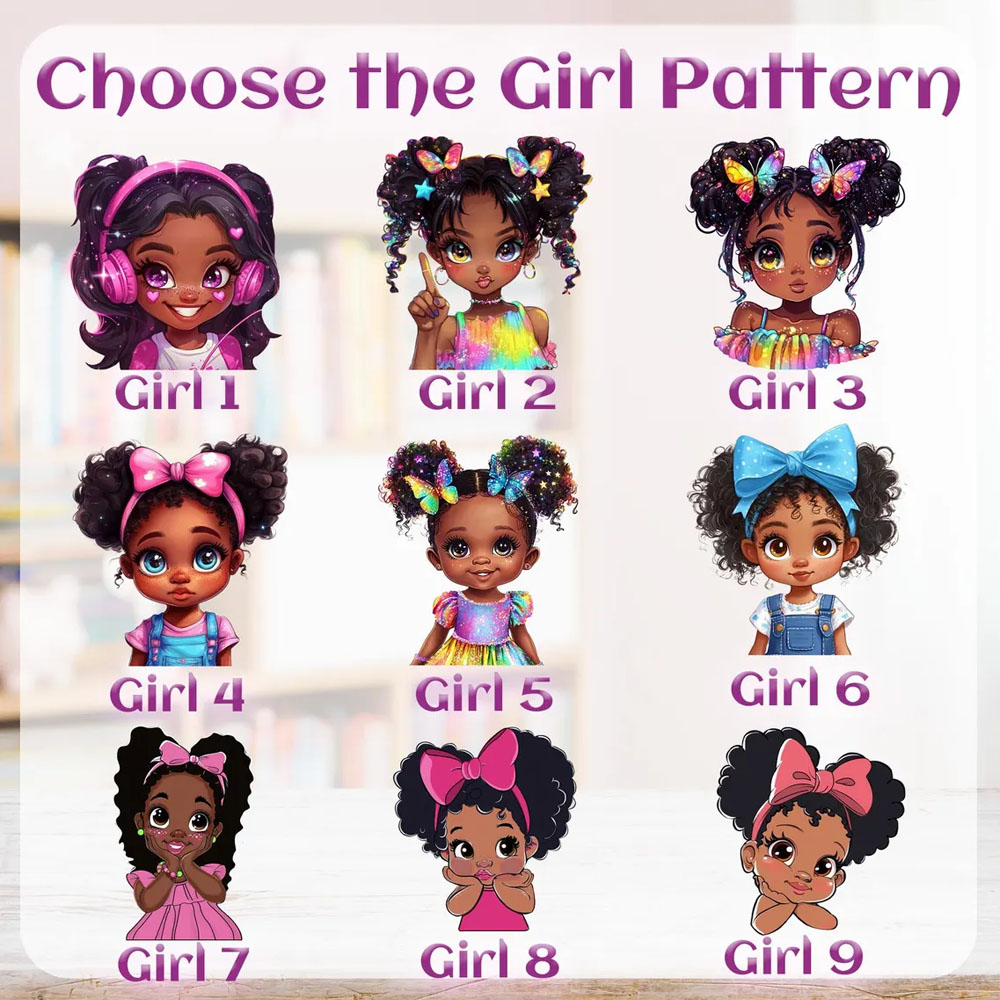 Custom Afro Black Girl School Bag 