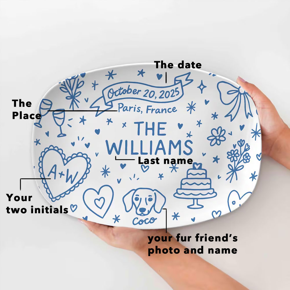 Custom Wedding Plate