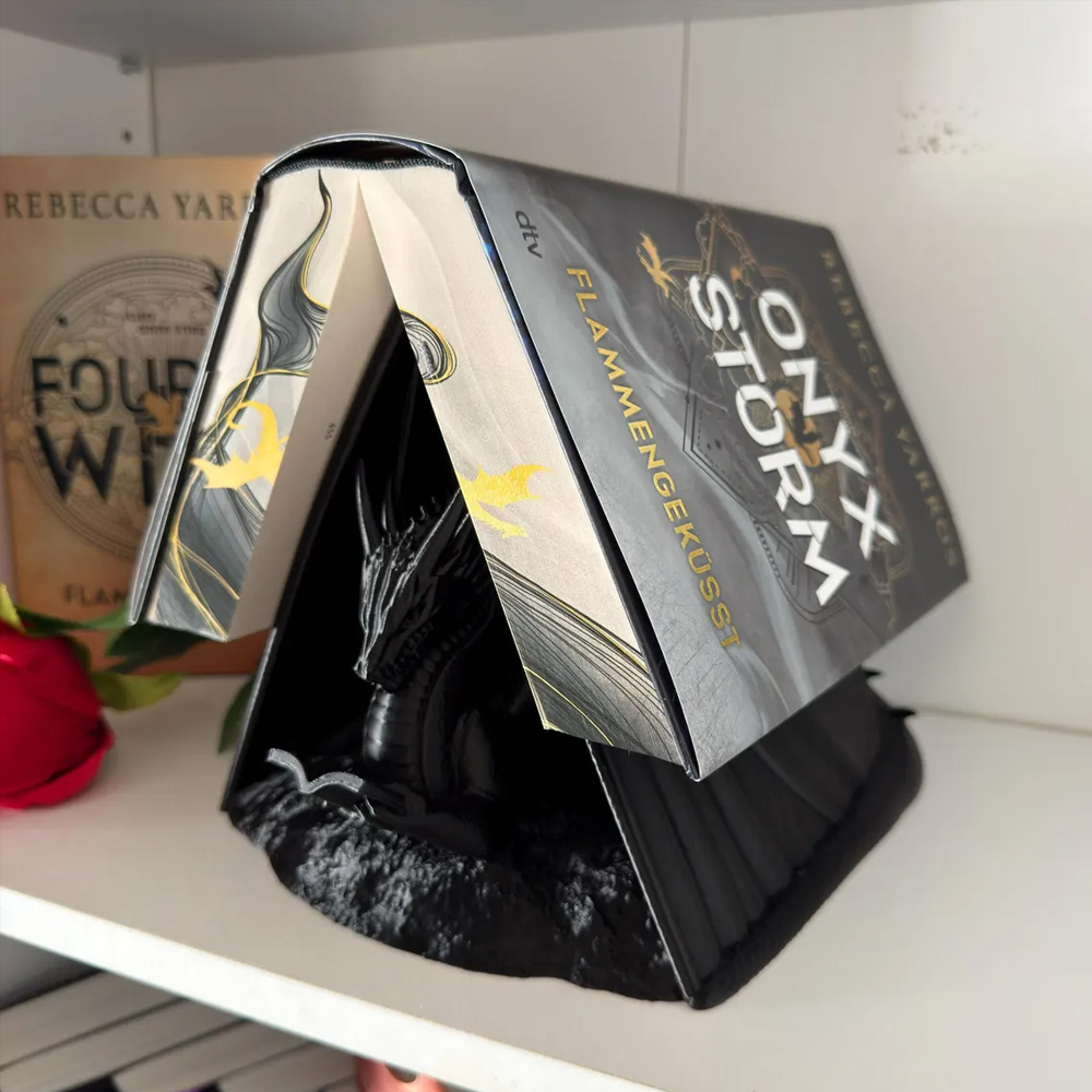 Dragon Book Holder Reading Dragon Decorative Dragon Book Rest Inspired by Fourth Wing Gift Fantasy Fans Bookies Bookmark