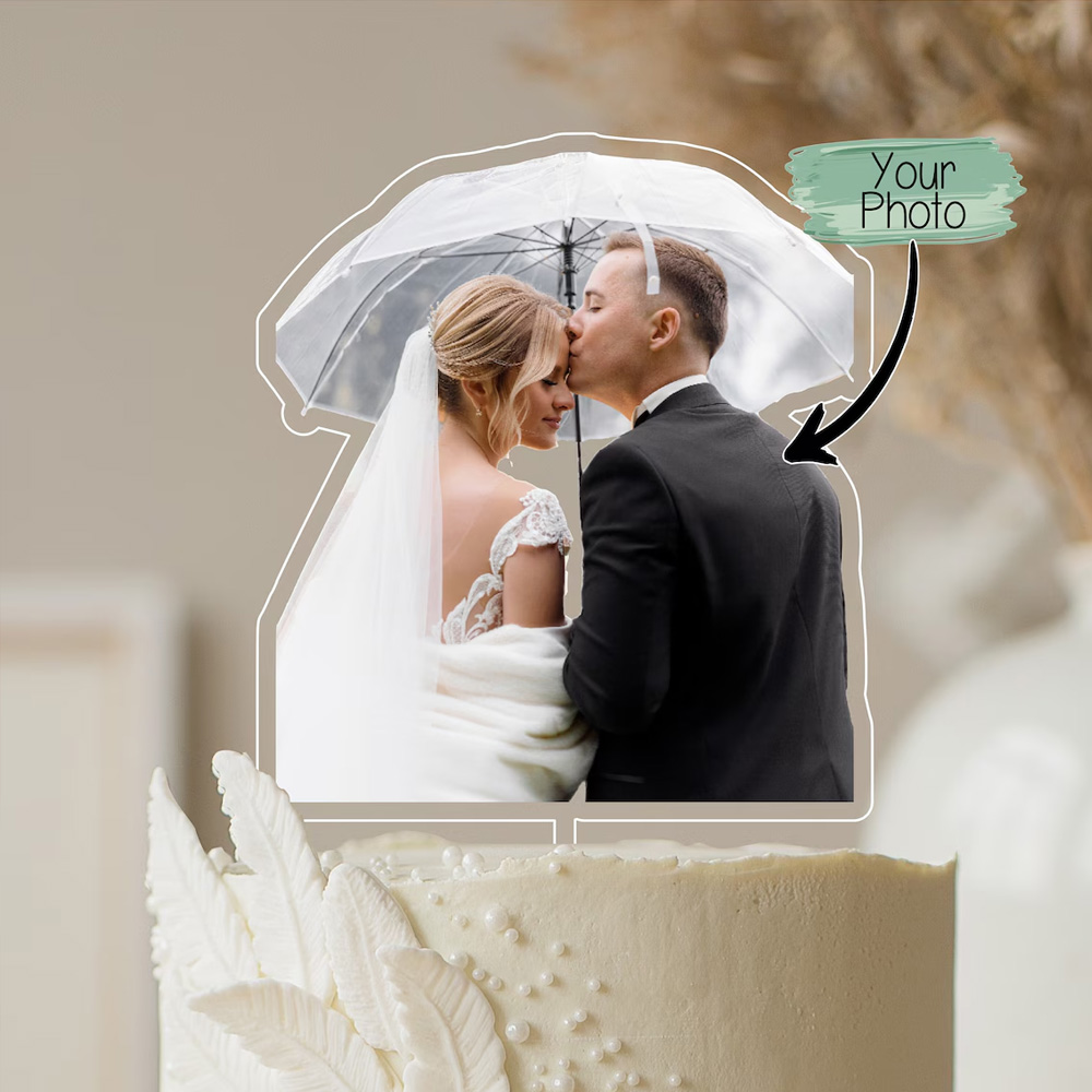 Custom Face Photo Cake Topper