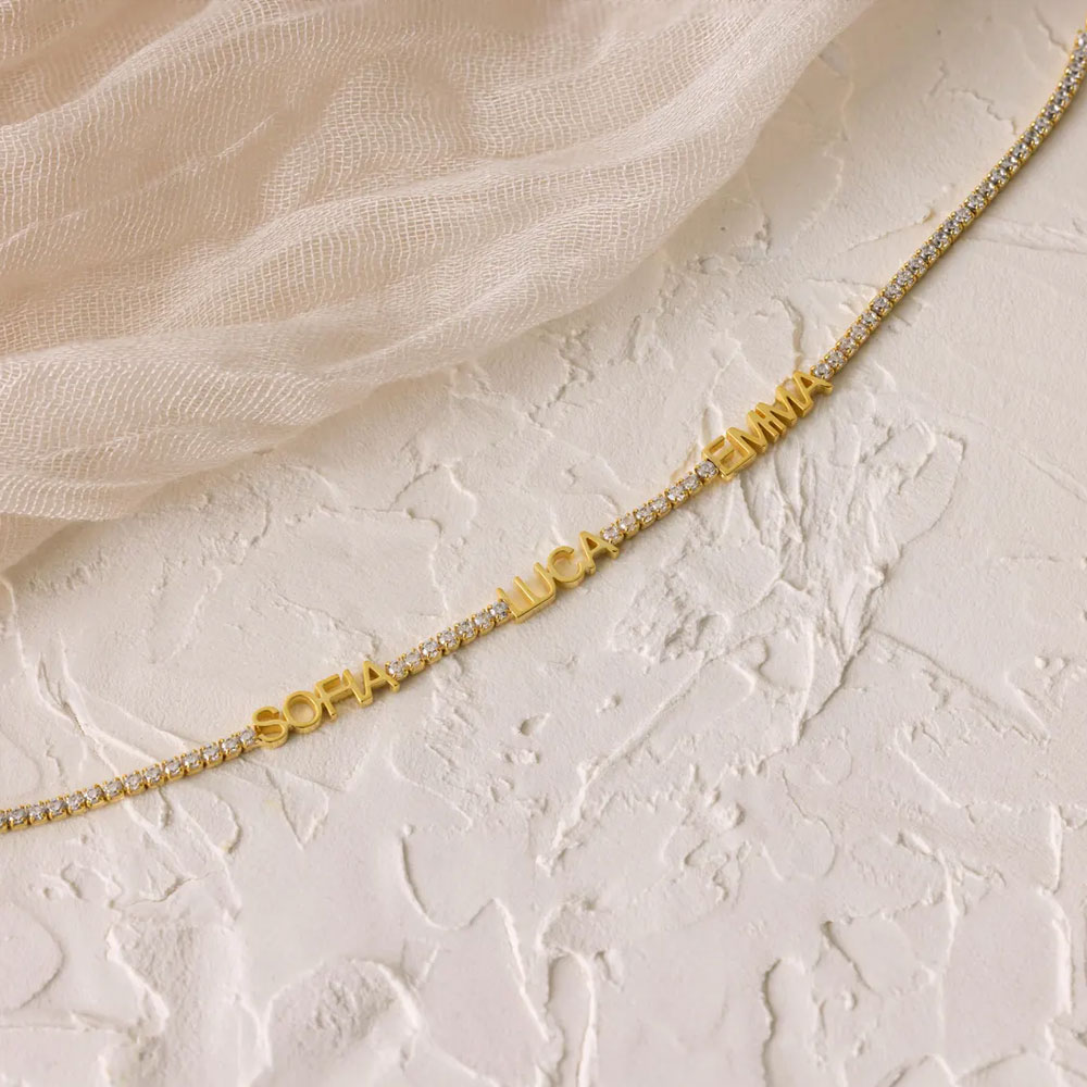 Personalized 1-4 Names Bracelet