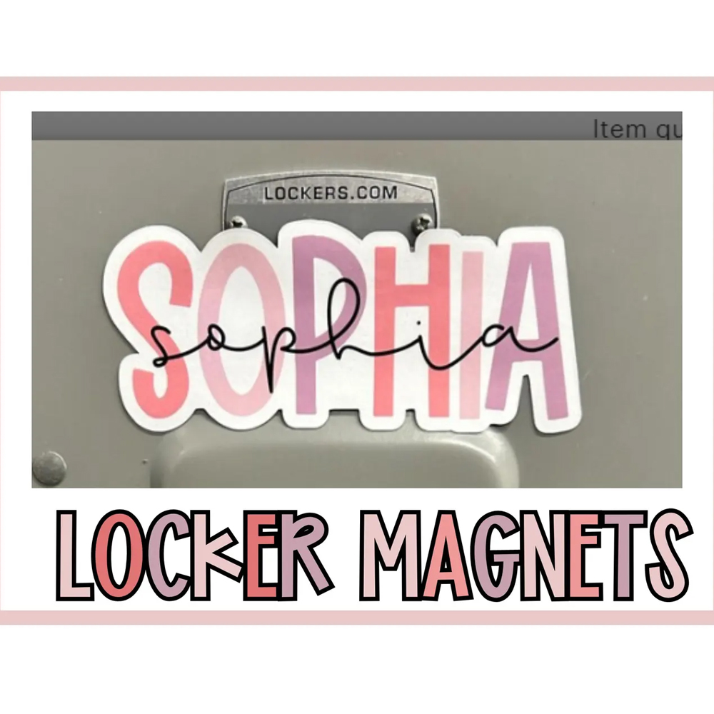 Personalized Name Magnet, Custom Locker Magnet, Sport Team Locker Magnet, Teacher Name Magnet for Locker