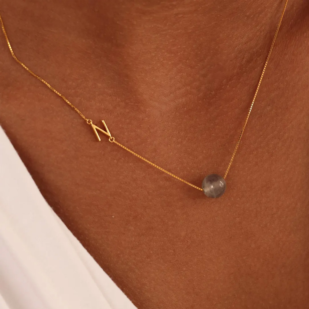 Necklace with Initial Charm