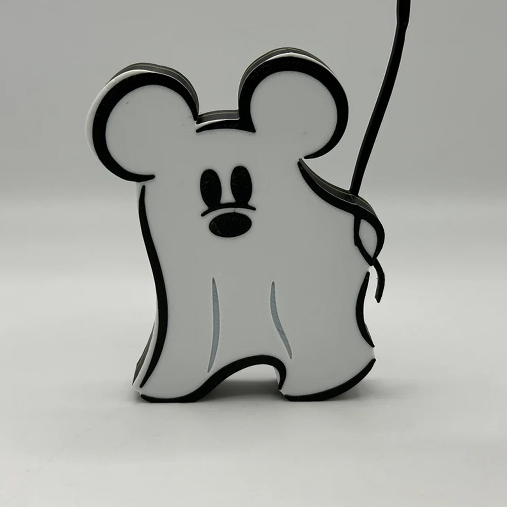 Personalized Name 3D Printed Mickey Ghost Halloween Ornaments Decoration, Pumpkin and Poison Apple Balloon, Halloween Gifts for Women/Men/Kids