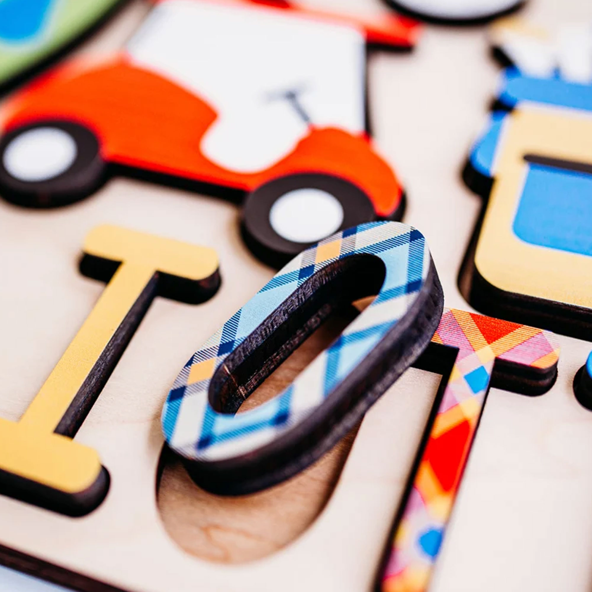 Custom Name Cartoon Golf Themed Puzzle, Wooden Putting Green/Golf Club/Golf Cart Puzzle, Baby Shower/Birthday Gift for Kids/Toddlers/Golf Lovers