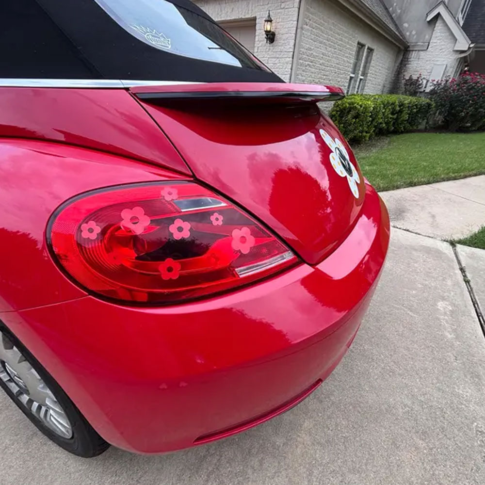 (Set of 36pcs)Daisy Flower Stickers, Vinyl Headlight/Taillight Stickers, Car Exterior Lights/Windows Decor, Halloween Gift for Car Owners/Friends/Her